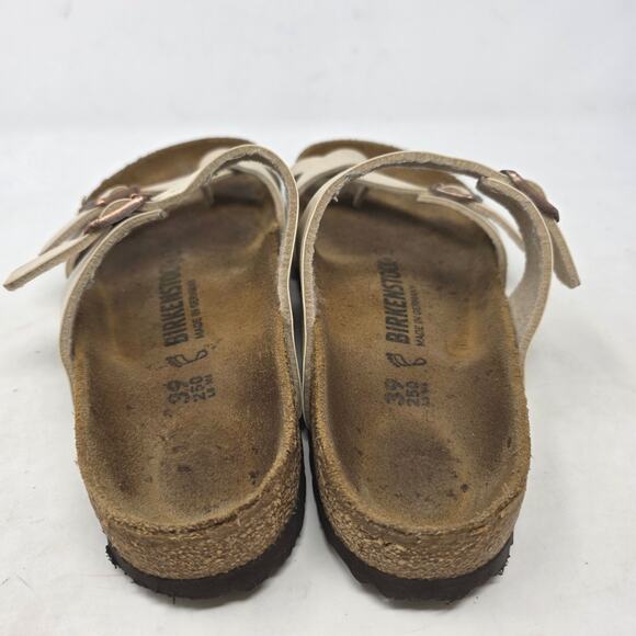 Birkenstock Women’s Mayari Sandals Beige Leather Size 39 (US 8–8.5) - Picture 4 of 8